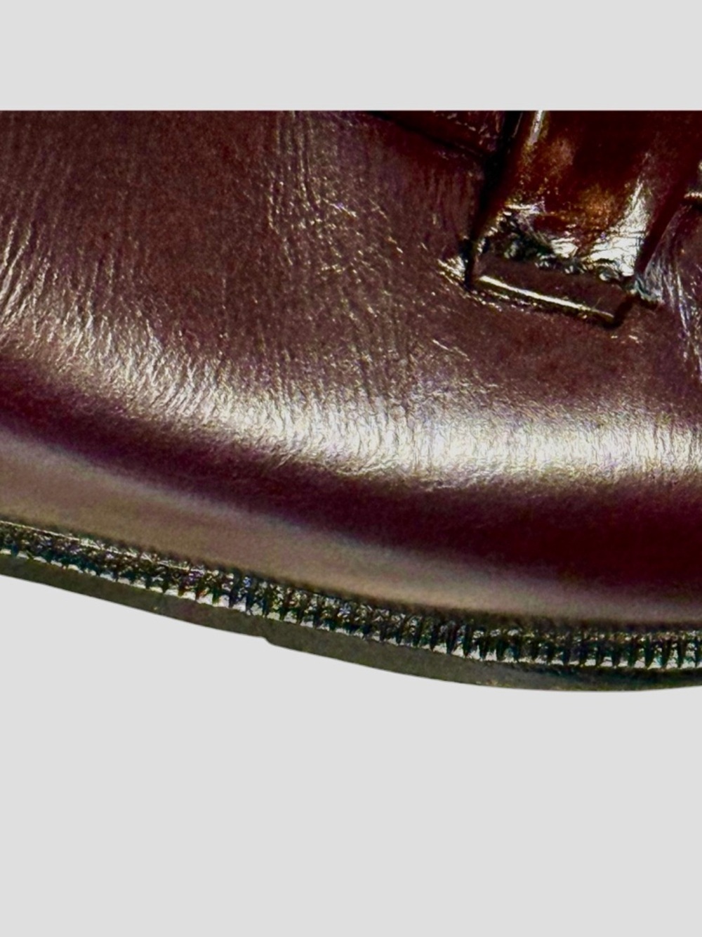 Florsheim Royal Imperial Burgundy Brown Leather Horsebit Loafers 11.5 D Vintage - Picture 7 of 10